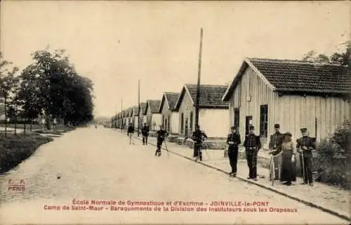 Ak Joinville le Pont Val de Marne, Ecole Normale de Gymnastique et d'Escrime, Camp de Saint Maur