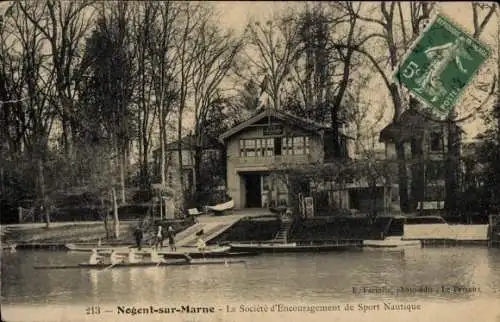 Ak Nogent sur Marne Val de Marne, Societe d'Encouragement de Sport Nautique