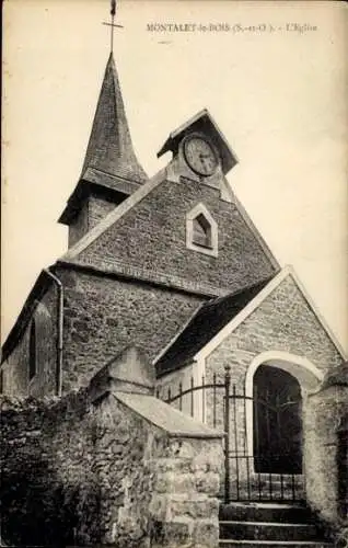 Ak Montalet les Bois Yvelines, Kirche