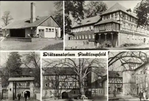 Ak Stadtlengsfeld im Wartburgkreis, verschiedene Ansichten vom Diätsanatorium