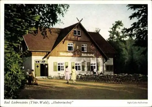 Ak Bad Liebenstein im Thüringer Wald, Waldgaststätte Hubertushof