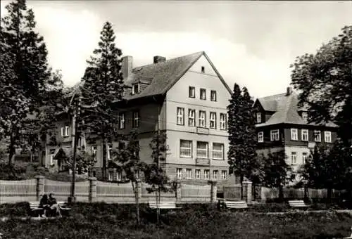 Ak Schierke Wernigerode am Harz, FDGB-Erholungsheim August Bebel