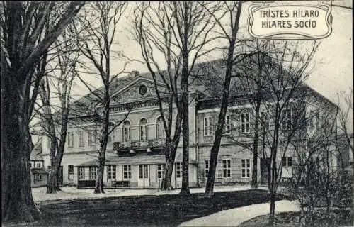 Ak Bautzen in der Lausitz, Stadttheater, Tristes Hilaro Hilares Socio