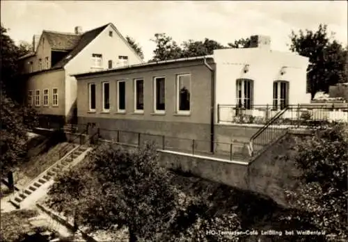 Ak Leißling Weißenfels im Burgenlandkreis, HO Terrassen Café 