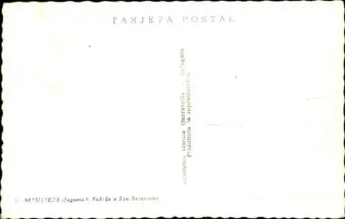 Ak Sepúlveda Segovia Castilla y León, Subida a San Bartolomé