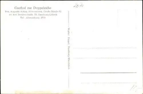 Ak Ahrensburg in Holstein, Gasthof zur Doppeleiche