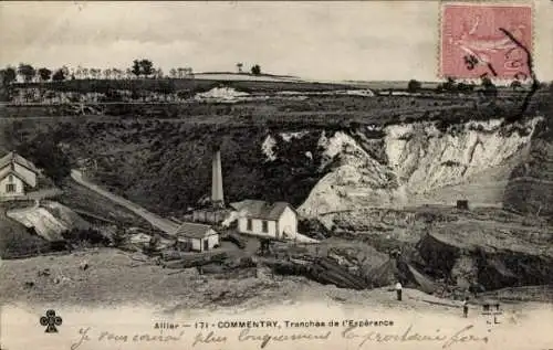 Ak Commentry Allier, Tranchee de l'Esperance