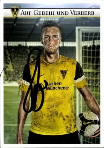 Autogrammkarte Fußballer Marco Stiepermann, Alemannia Aachen, Autogramm