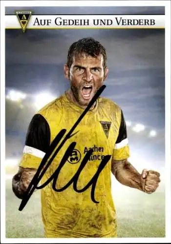 Autogrammkarte Fußballer Thomas Stehle, Alemannia Aachen, Autogramm