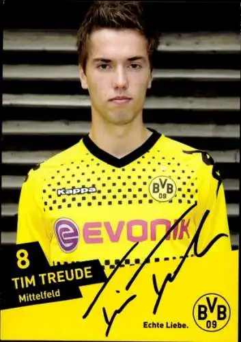 Autogrammkarte Tim Treude, BVB 09, Autogramm