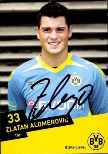 Autogrammkarte Zlatan Alomerovic, BVB 09, Autogramm