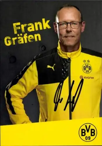 Autogrammkarte Zeugwart Frank Gräfen, BVB 09, Autogramm