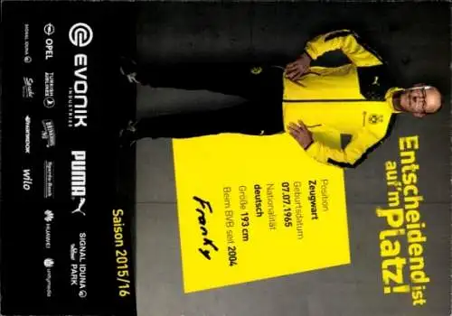 Autogrammkarte Zeugwart Frank Gräfen, BVB 09, Autogramm