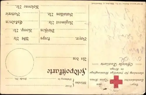 Ak Kaiser Wilhelm II., Ich kenne keine Parteien mehr, Zitat 1914