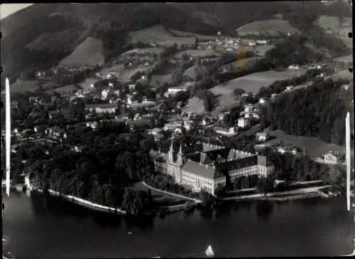 Ak Tegernsee in Oberbayern, Fliegeraufnahme