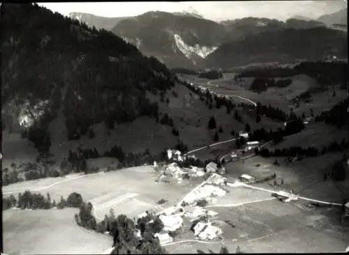 Ak Unterjoch Bad Hindelang im Oberallgäu, Blick auf das Tannheimer Tal mit den Ortschaften  Sc...