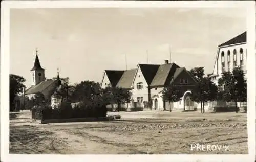 Ak Přerov Prerau Region Olmütz, Dorfstraße