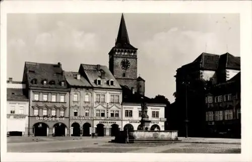 Ak Jičín Jitschin Region Königgrätz, Valdstejnovo namesti