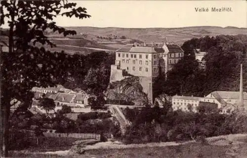 Ak Velké Meziříčí Groß Meseritsch Region Hochland, Gesamtansicht