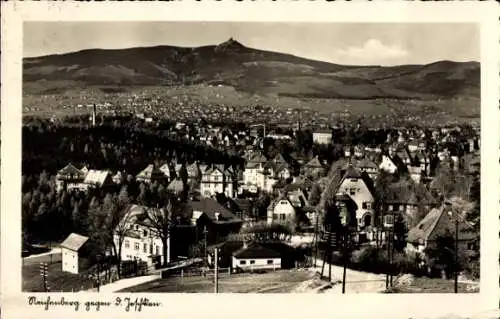 Ak Liberec Reichenberg Stadt, Blick gegen den Jeschken