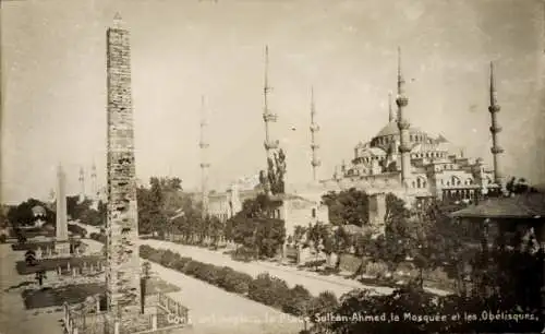 Ak Konstantinopel Istanbul Türkei, Moschee, Obelisken, Platz Sultan-Ahmed, historische Archite...