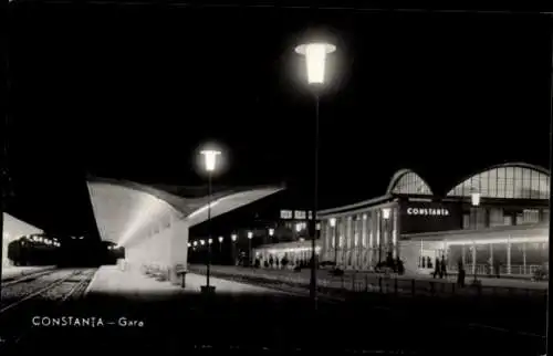 Ak Constanța Konstanza Rumänien, Bahnhof