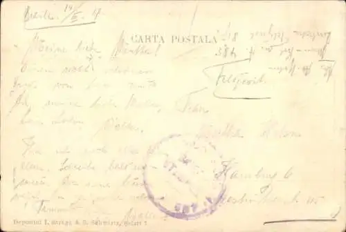 Ak Brăila Rumänien, Kaisers Geburtstag 1917, Platz