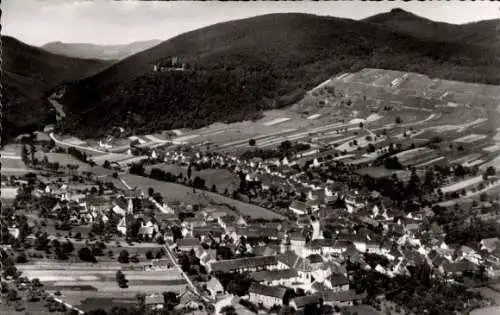 Ak Klingenmünster an der Weinstraße Pfalz, Fliegeraufnahme