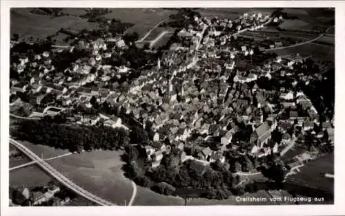 Ak Crailsheim in Württemberg, Fliegeraufnahme