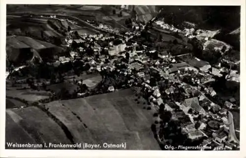 Ak Weißenbrunn in Oberfranken, Fliegeraufnahme