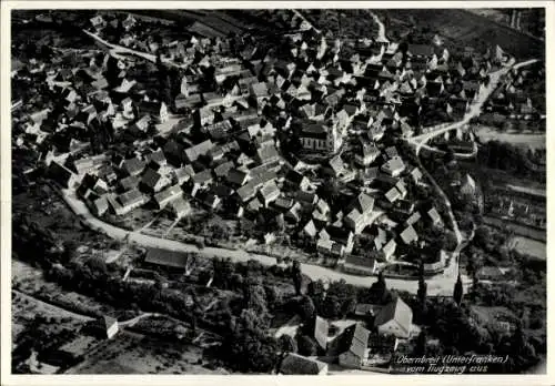 Ak Obernbreit in Unterfranken, Fliegeraufnahme
