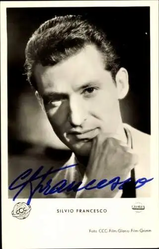 Ak Sänger Silvio Francesco, Autogramm