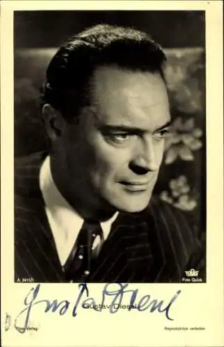 Ak Schauspieler Gustav Diessl, Portrait