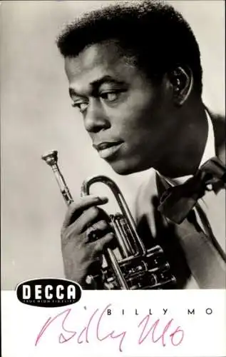 Ak Trompeter Billy Mo, Autogramm