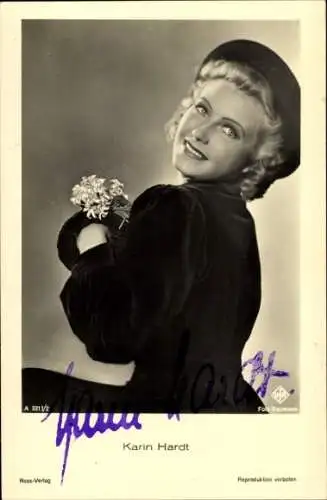 Ak Schauspielerin Karin Hardt, Portrait, UFA