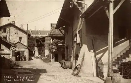 CPA Coppet Canton de Vaud, Rue des Moulins