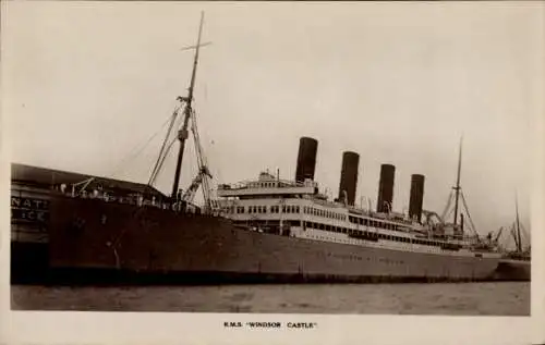 Ak Truppentransporter und Passagierschiff RMS Windsor Castle