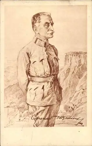 Künstler Ak Brüch, O., Feldmarschall Franz Conrad Freiherr von Hötzendorf