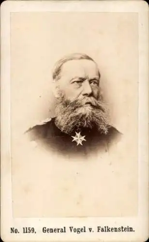CdV General Vogel von Falkenstein, Portrait