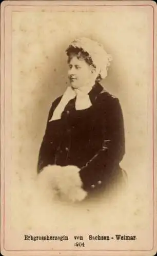 CdV Erbgroßherzogin von Sachsen Weimar, 1904, Portrait