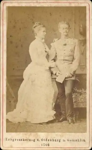 CdV Erbgroßherzog Nicolaus von Oldenburg mit Gemahlin, 1706