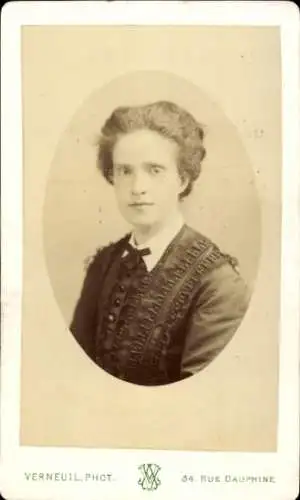 CdV Königin von Portugal, Portrait