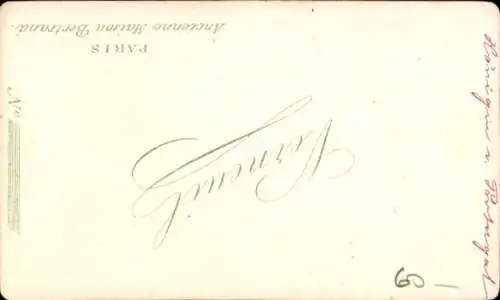 CdV Königin von Portugal, Portrait