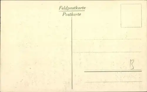 Ak Soldaten im Schützengraben, Waldpartie