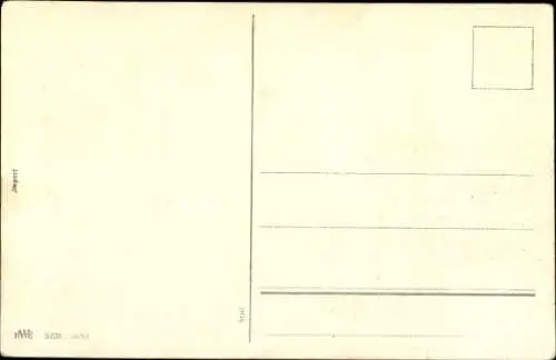 Litho Glückwunsch Neujahr, Mann mit Gewehr, Ochse