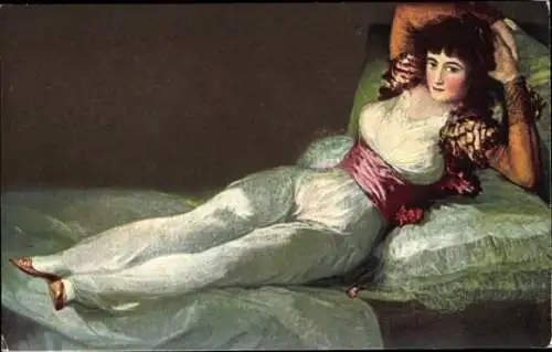 Künstler Ak Goya, La Maja