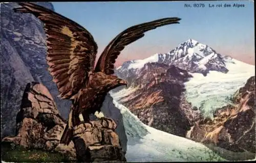 Ak Adler, König der Alpen, Gebirge