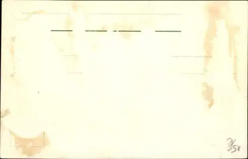 Ak Glückwunsch Neujahr, Pferdekopf, Kleeblatt