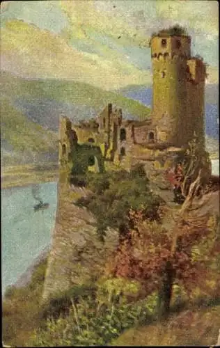 Künstler Ak Burg, Reklame, Chocolat d'Annecy