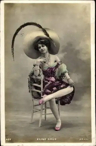 Ak Schauspielerin Eline Oreo, Portrait